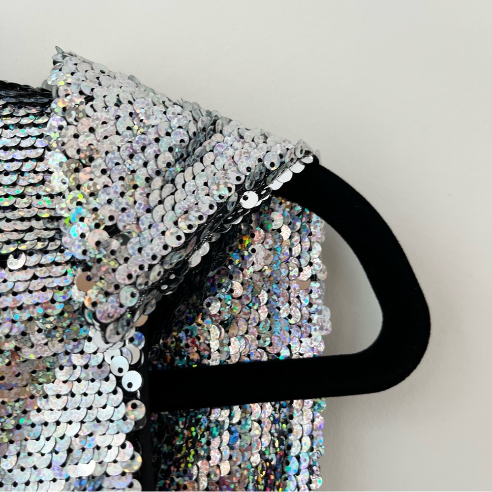 NWT Manoush silver sequin top 36 - Picture 14 of 14